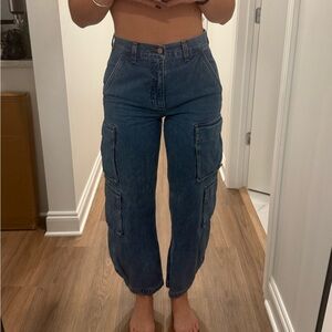 Denim Forum Straight Leg Blue Jeans